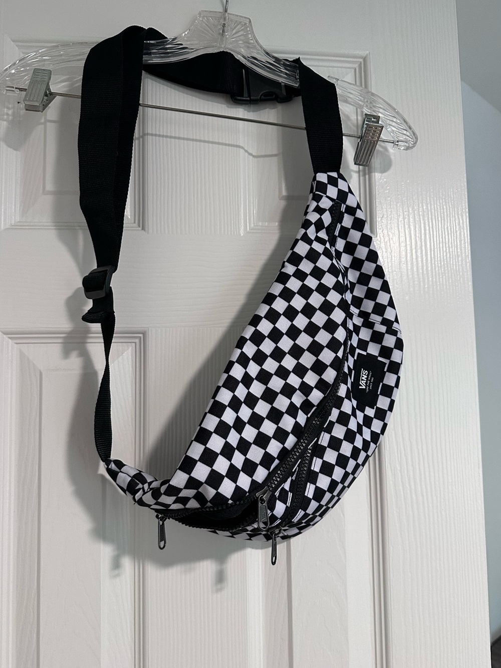 Vans Black & White Checkerboard Waist Bag - Picture 4 of 5